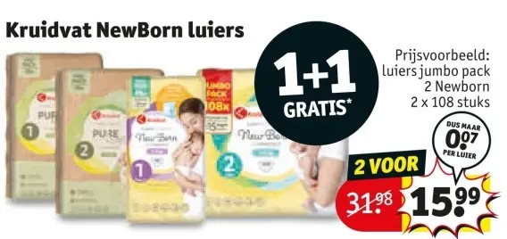 Aanbieding: NewBorn luiers