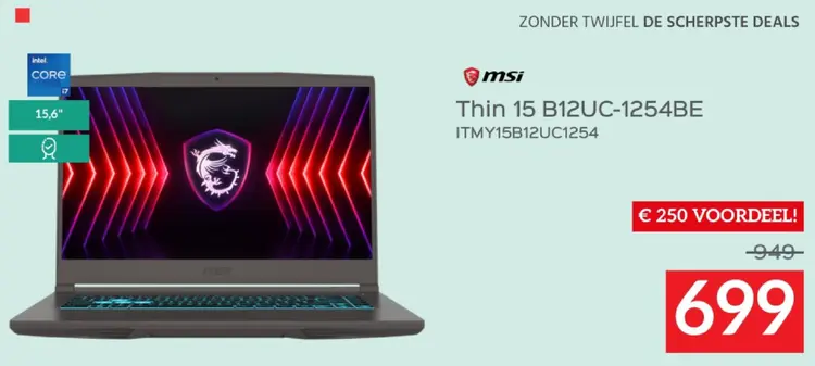 Promotie: Thin 15 B12UC-1254BE