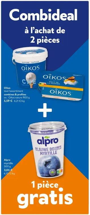 Offre: Oîkos Tout l'assortiment + GRATIS Alpro Myrtille