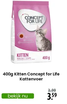 Aanbieding: Kitten Concept for Life Kattenvoer