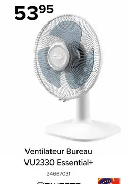 Offre: Ventilateur Bureau VU2330 Essential+