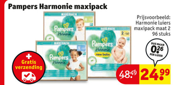 Aanbieding: Pampers Harmonie luiers maxipack