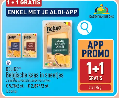 Promotie: BELIGE® Belgische kaas in sneetjes