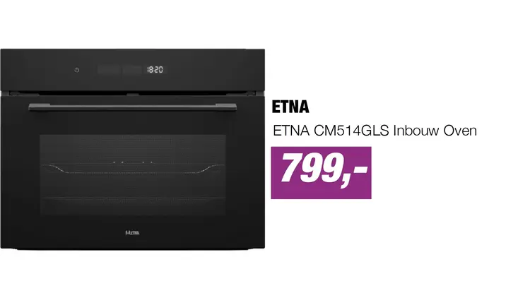 Aanbieding: ETNA CM514GLS Inbouw Oven