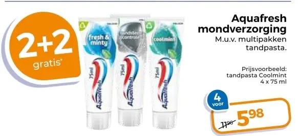 Aanbieding: Aquafresh mondverzorging