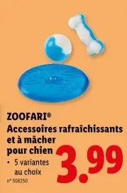 Offre: Accessoires rafraîchissants et a mâcher pour chien