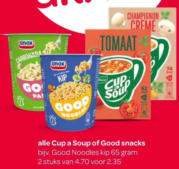 Aanbieding: Cup a Soup of Good snacks