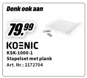 Promotie: KSK-1000-1 Stapelset met plank