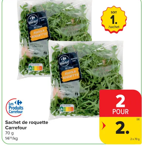 Offre: Sachet de roquette