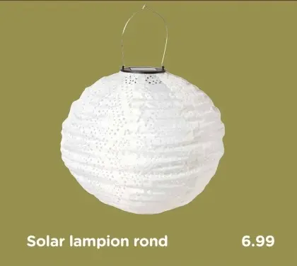 Aanbieding: Solar lampion rond