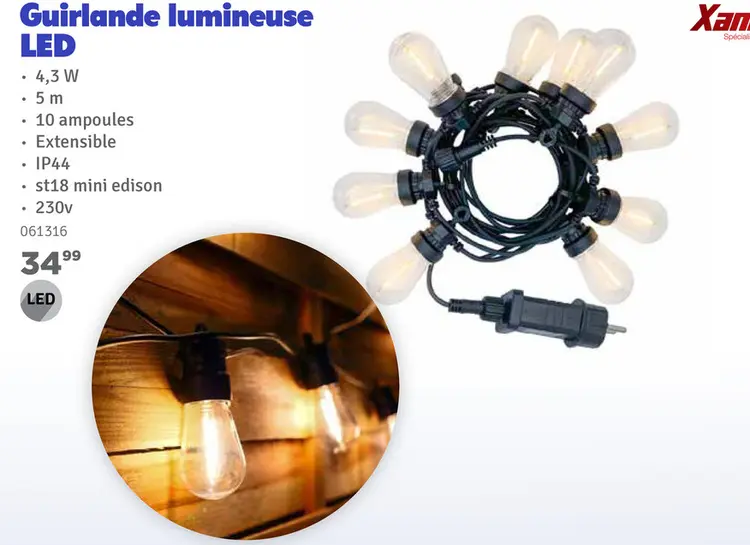 Offre: Guirlande lumineuse LED