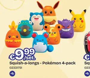 Promotie: Squish-a-longs - Pokémon