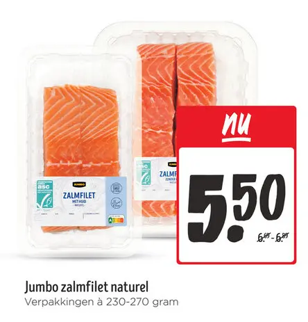 Aanbieding: Zalmfilet naturel