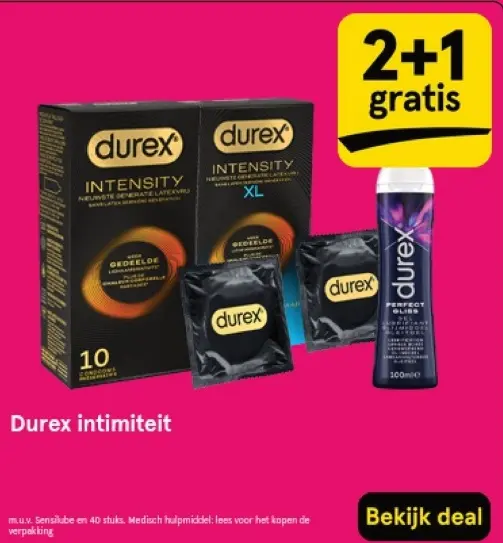 Aanbieding: Durex intimiteit