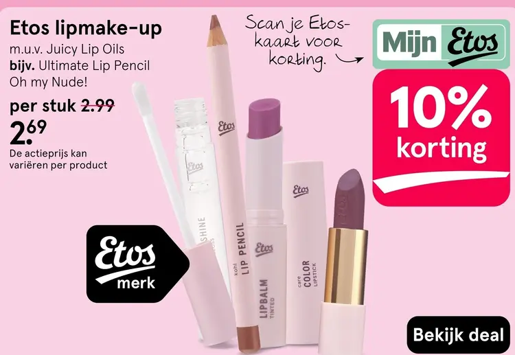 Aanbieding: Etos lipmake-up