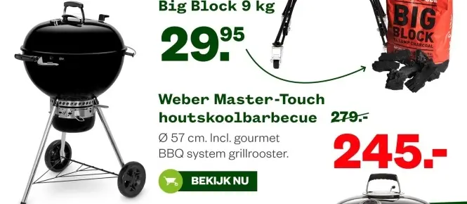 Aanbieding: Master-Touch houtskoolbarbecue