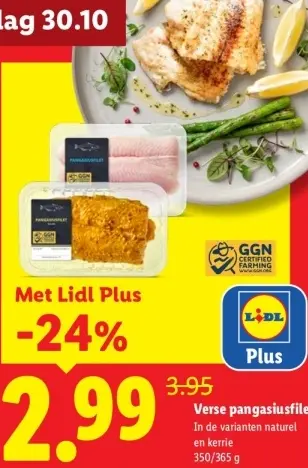 Aanbieding: Lidl Plus Verse pangasiusfilet