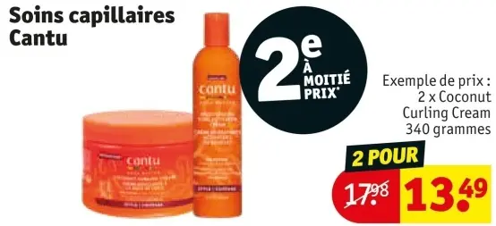 Offre: Soins capillaires Cantu
