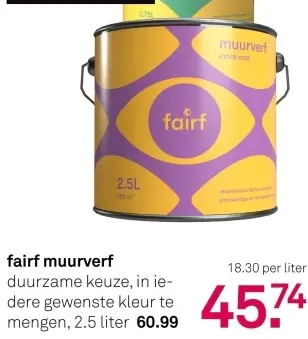 Aanbieding: muurverf