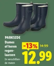 Aanbieding: Dames of heren regenlaarzen