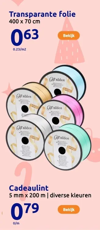 Aanbieding: Transparante folie