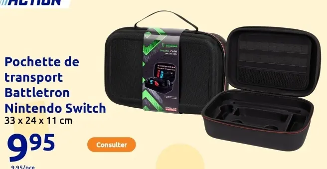 Offre: Pochette de transport Nintendo Switch