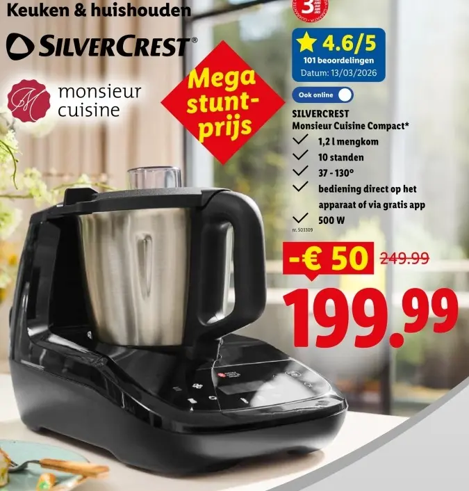 Promotie: Monsieur Cuisine Compact