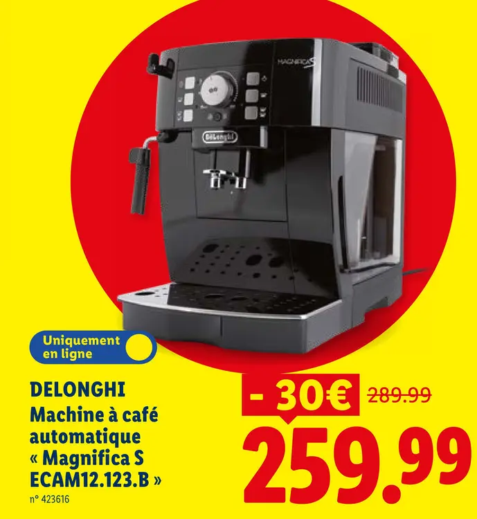 Offre: Machine à café automatique Magnifica S ECAM12