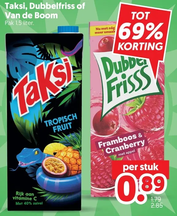 Aanbieding: Taksi, Dubbelfriss of Van de Boom