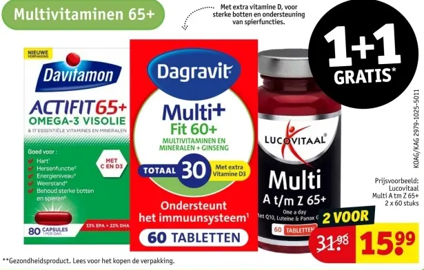 Aanbieding: Multivitaminen 65+