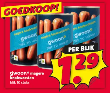 Aanbieding: Magere knakworsten