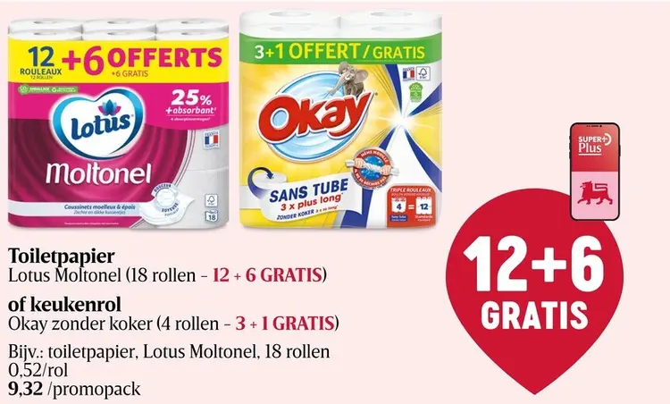 Promotie: Toiletpapier of keukenrol