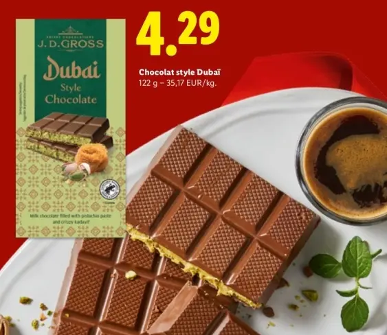 Offre: Chocolat style Dubaï