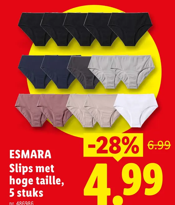 Promotie: Slips met hoge taille