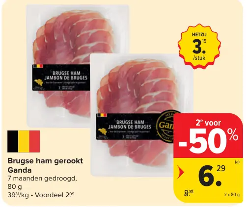Promotie: Brugse ham gerookt
