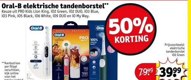 Aanbieding: Oral-B elektrische tandenborstel