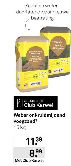 Aanbieding: Onkruidmijdend voegzand