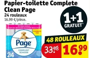 Offre: Papier-toilette Complete Clean Page
