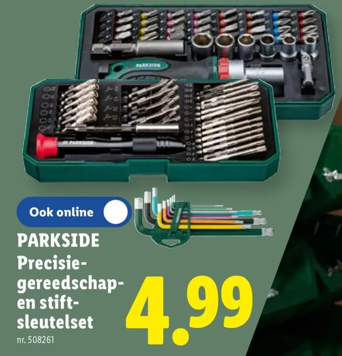 Promotie: Precisie-gereedschap- en stift-sleutelset