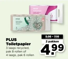 Aanbieding: PLUS Toiletpapier