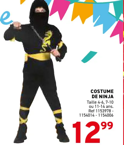 Offre: Costume de ninja