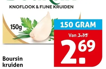 Aanbieding: Boursin knoflook & fijne kruiden