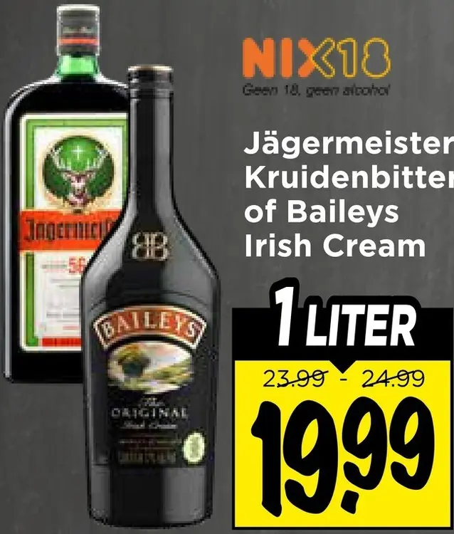 Aanbieding: Kruidenbitter of Irish Cream
