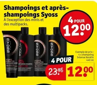 Offre: Shampoings et après-shampoings