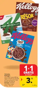 Offre: Céréales Kellogg's