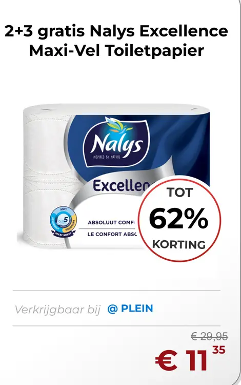 Aanbieding: Nalys Excellence Maxi-Vel Toiletpapier