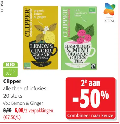 Promotie: Alle thee of infusies