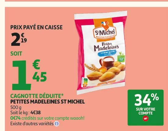 Offre: Petites madeleines