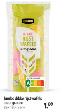 Aanbieding: Jumbo dikke rijstwafels meergranen