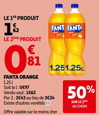 Promotie: Fanta orange